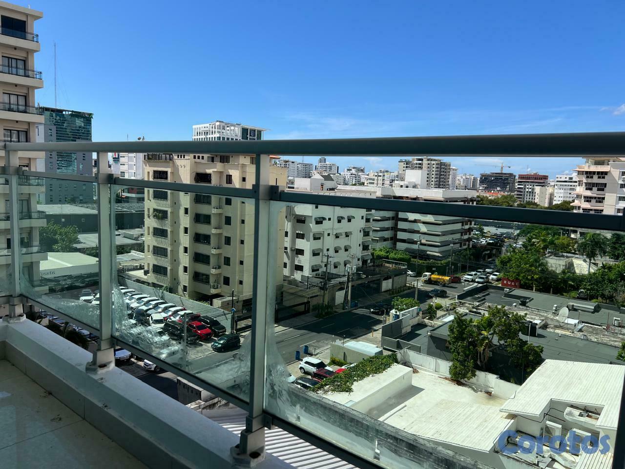 apartamentos - ALQUILO APTO de 1 HAB, 7MO. NIVEL, BALCON, ENS. PI 7