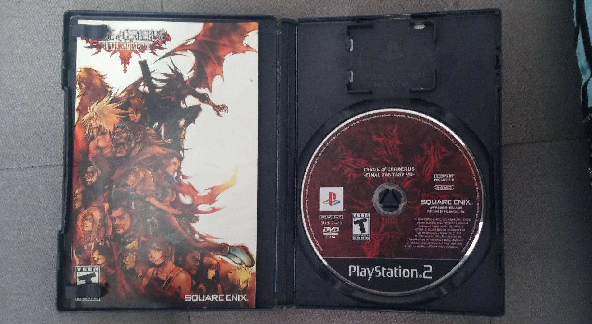 consolas y videojuegos - Final Fantasy VII Dirge of Cerberus Playstation 2 0