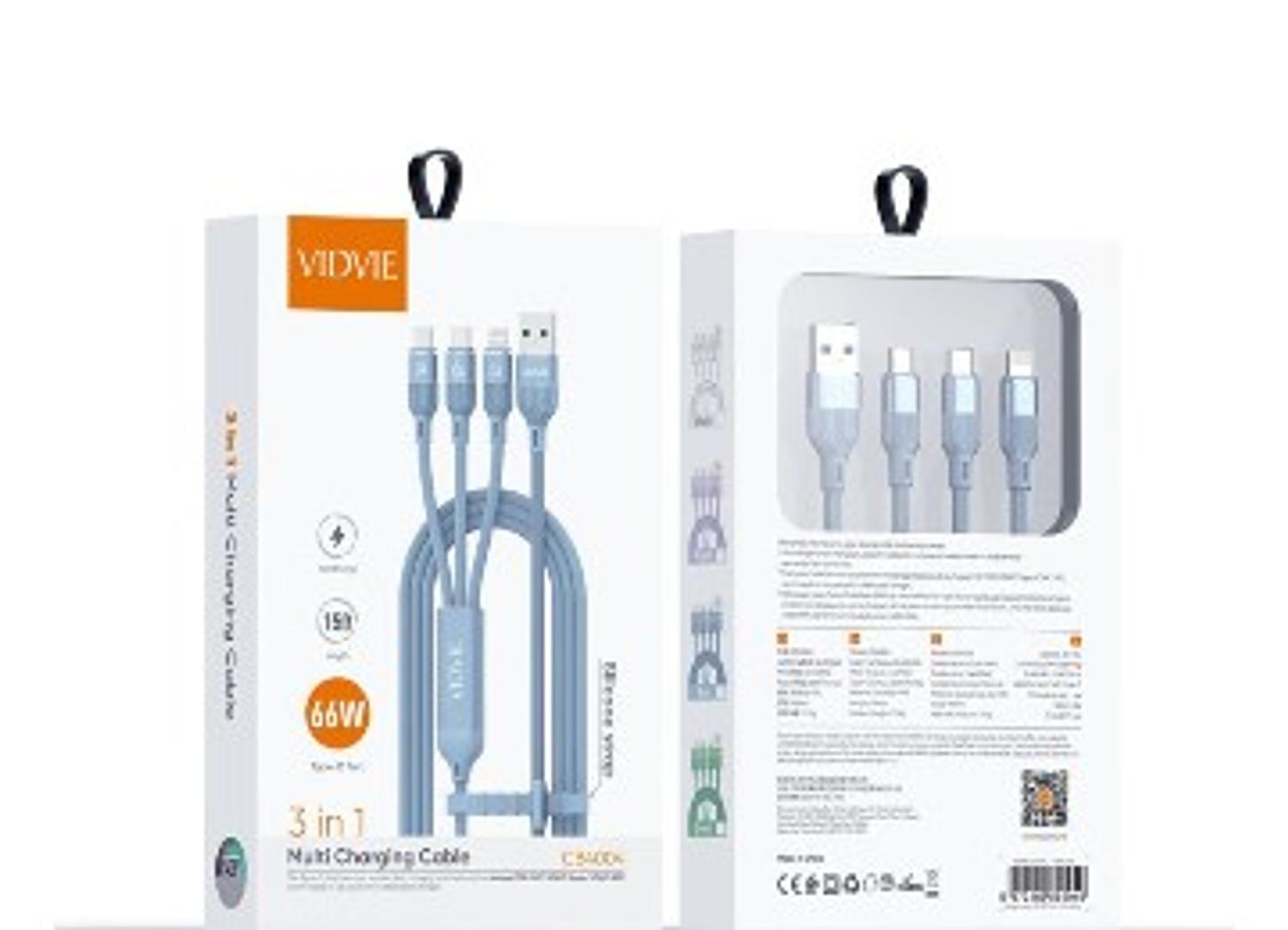 accesorios para electronica - Cable de carga múltiple 3 en 1