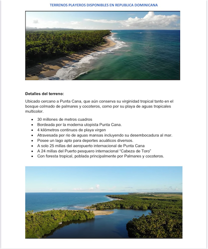 solares y terrenos - Vendo terreno en Bavaro punta Cana 
30,000,000 de Mts. Precio por Mts. Us$  90