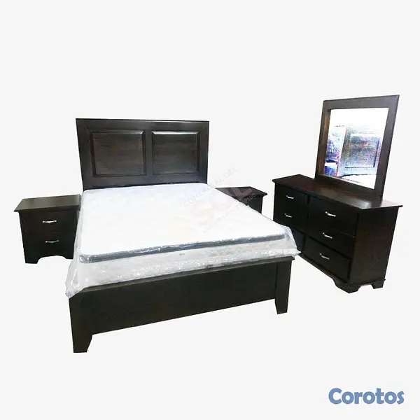muebles y colchones - Juego de Habitacion Moderno Senc P Queen