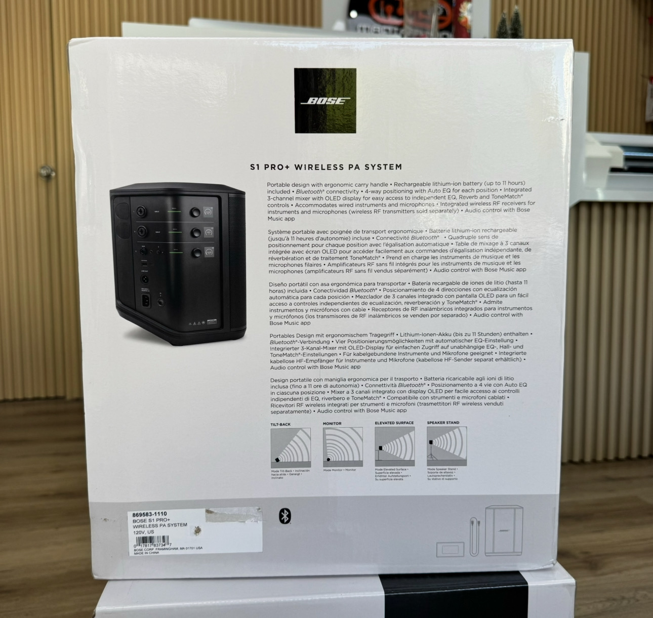 camaras y audio - Altavoz Bose S1 Pro+ Plus Nuevos Sellados  2