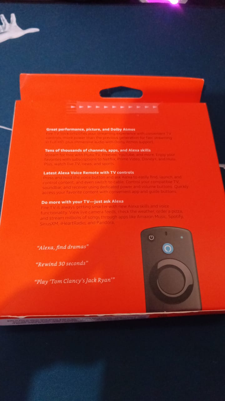 accesorios para electronica - Fire tv stick HD de 3ra generacion; sellado 3
