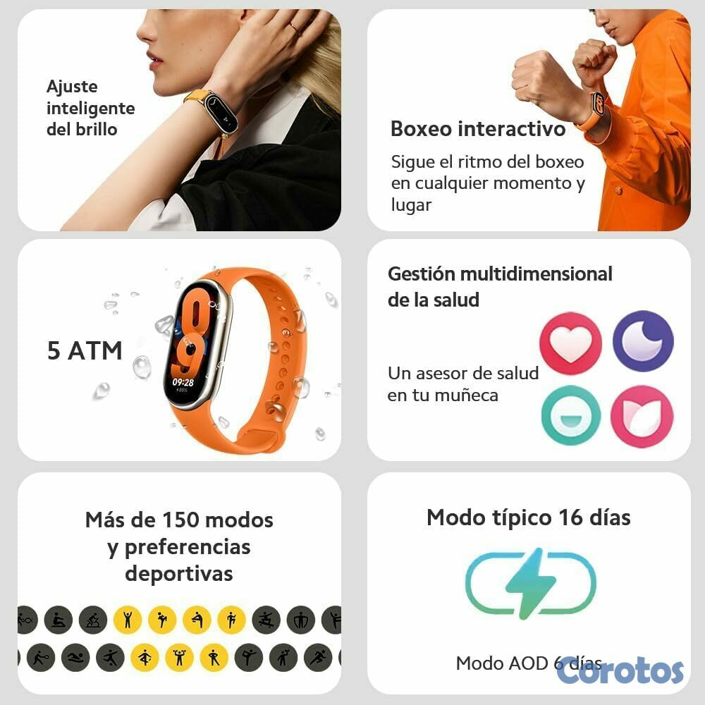 otros electronicos - Xiaomi Mi Smart Band 8 Global Version 6