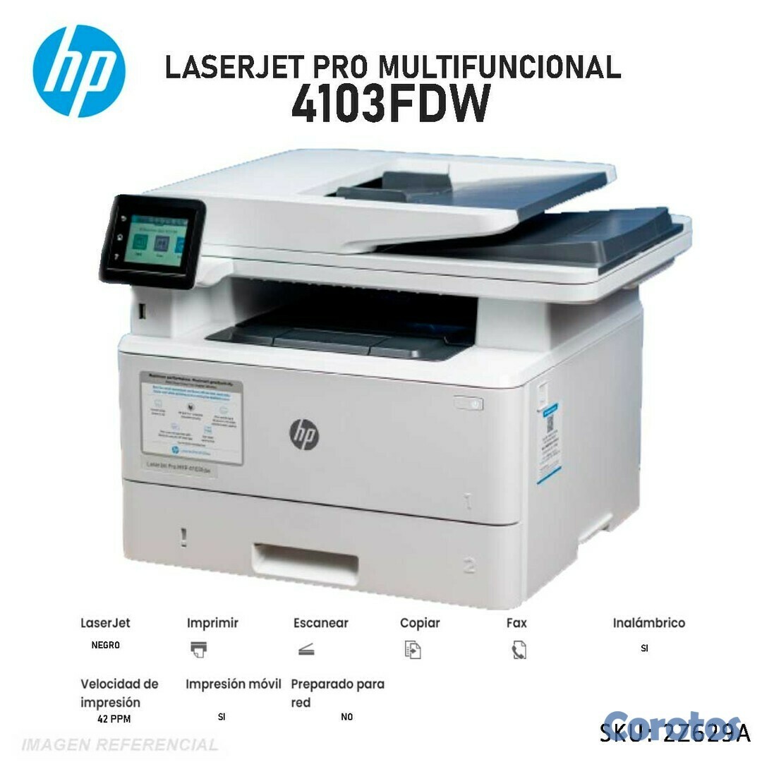 impresoras y scanners -  HP LASERJET PRO 4000 4103FDW MFP - MULTIFUNCTION DUPLEX ( FAX / COPIER / PRINTE