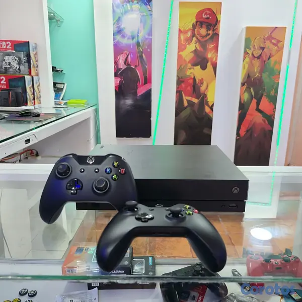 consolas y videojuegos - XBOX One x, Con un control y Dos juegos 2