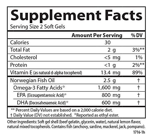 Salud y Equipamiento Médico - Omega 3 Gems Elite 1600 Mg Carlson Epa Y Dha 120 Capsulas 2