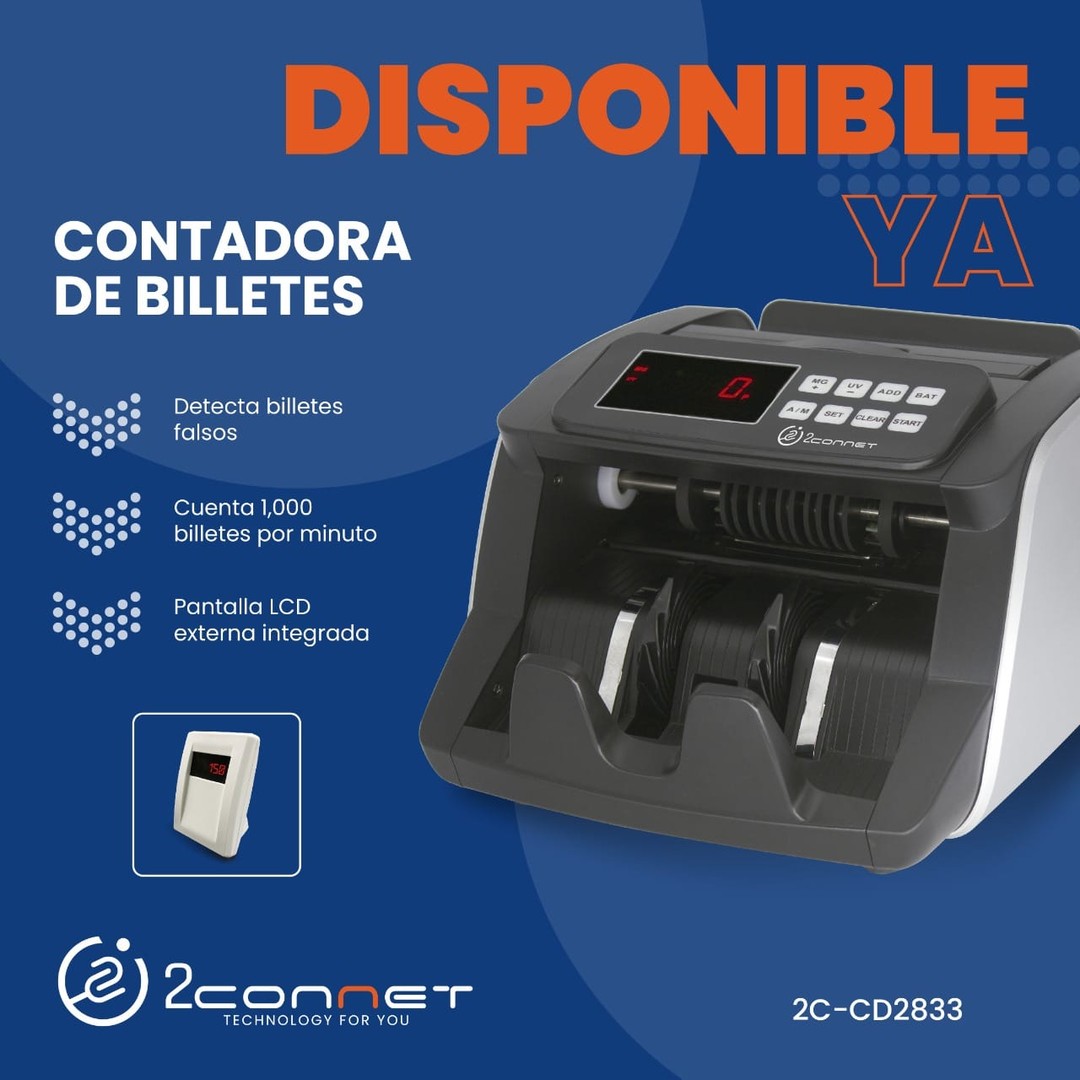 impresoras y scanners - Contadora de Dinero / Billetes (2C-CB2833)