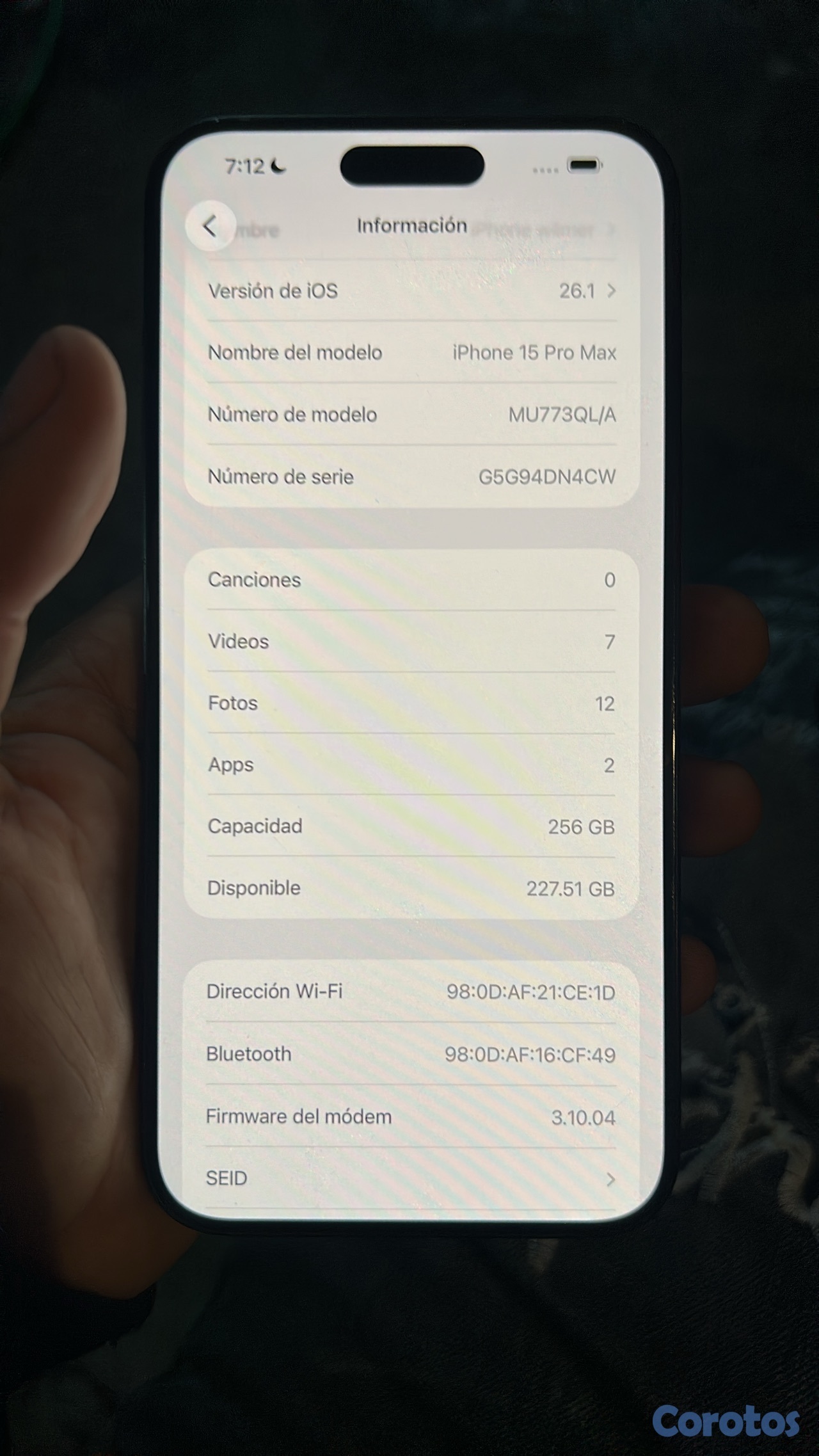 celulares y tabletas - se vende 15 pro Max baypa todo redy batería 87 de 256gb no tiene destalle  1