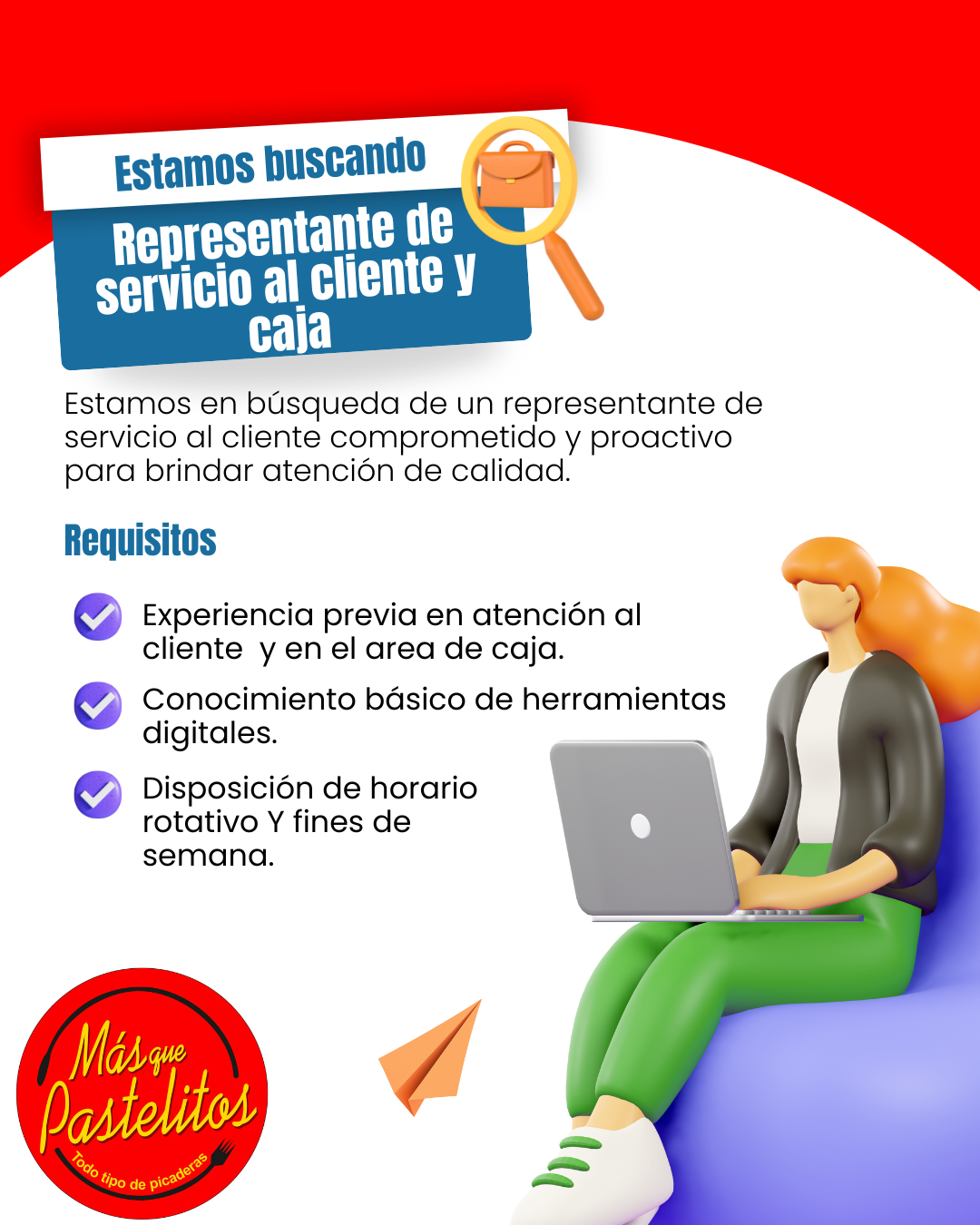 empleos disponibles - Cajera