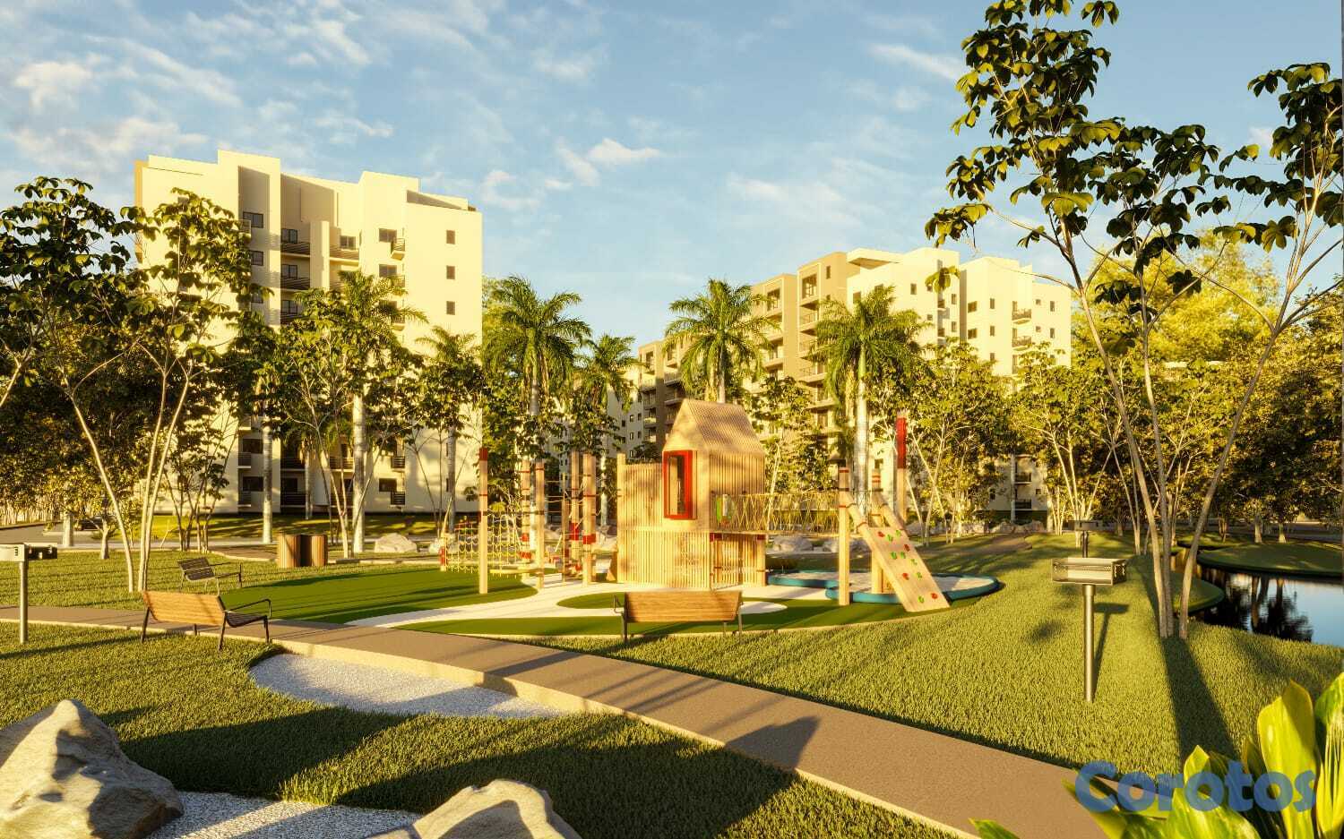 apartamentos -  Torres de lujo, áreas verdes, deportivas,casa clu 10