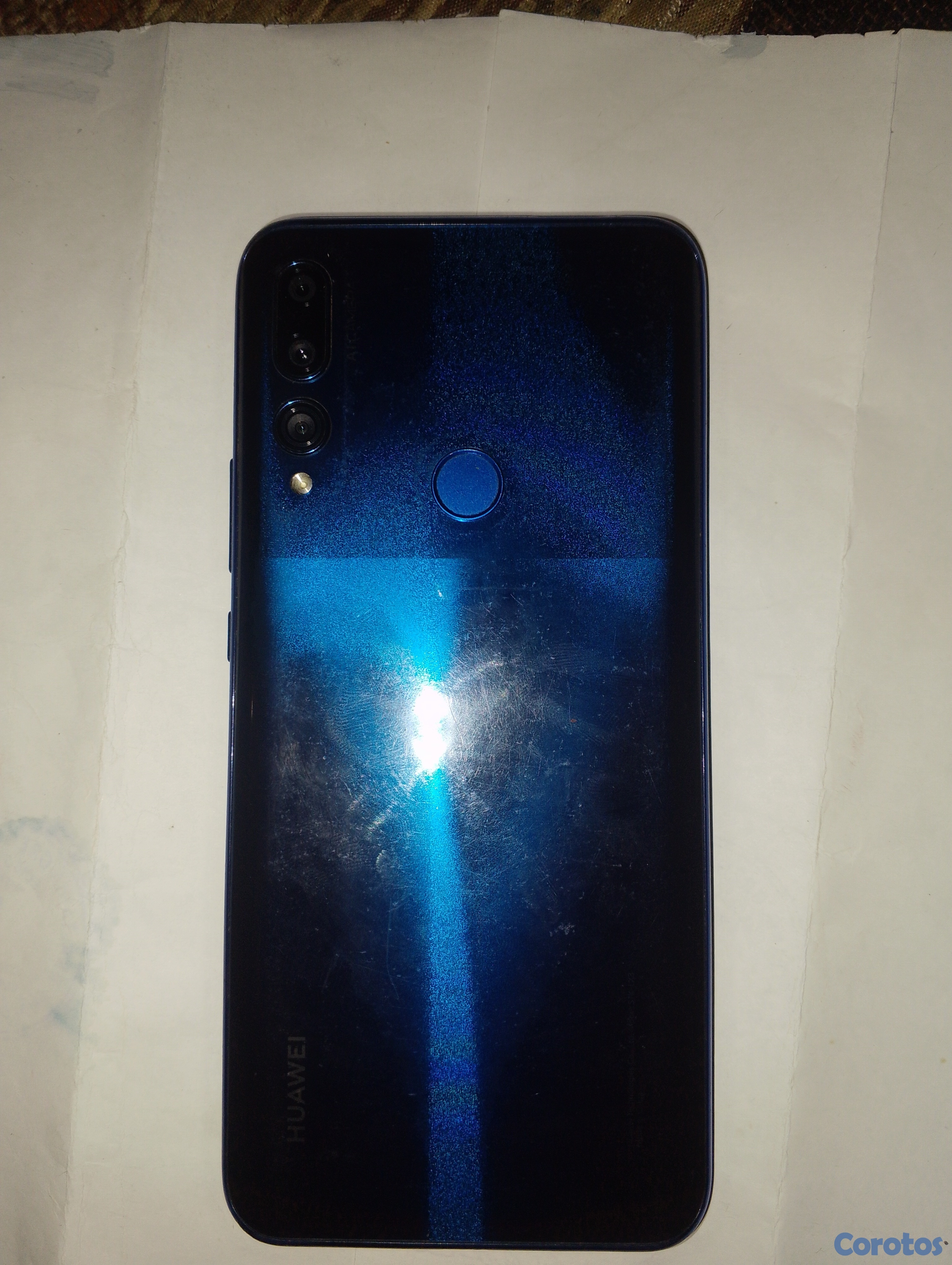 celulares y tabletas - Huawei Y9 color azul 128 de memoria interna 4+4 de 5