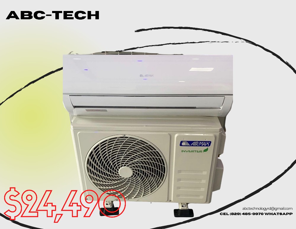 aires acondicionados y abanicos - AIRE ACONDICIONADO SPLIT AIR MAX INVERTER 12BTU CON INSTALACIÓN