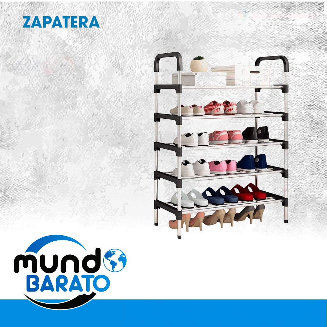 decoración y accesorios - Zapatera Grande 18 pares rack de zapatos Armable 5 Niveles
