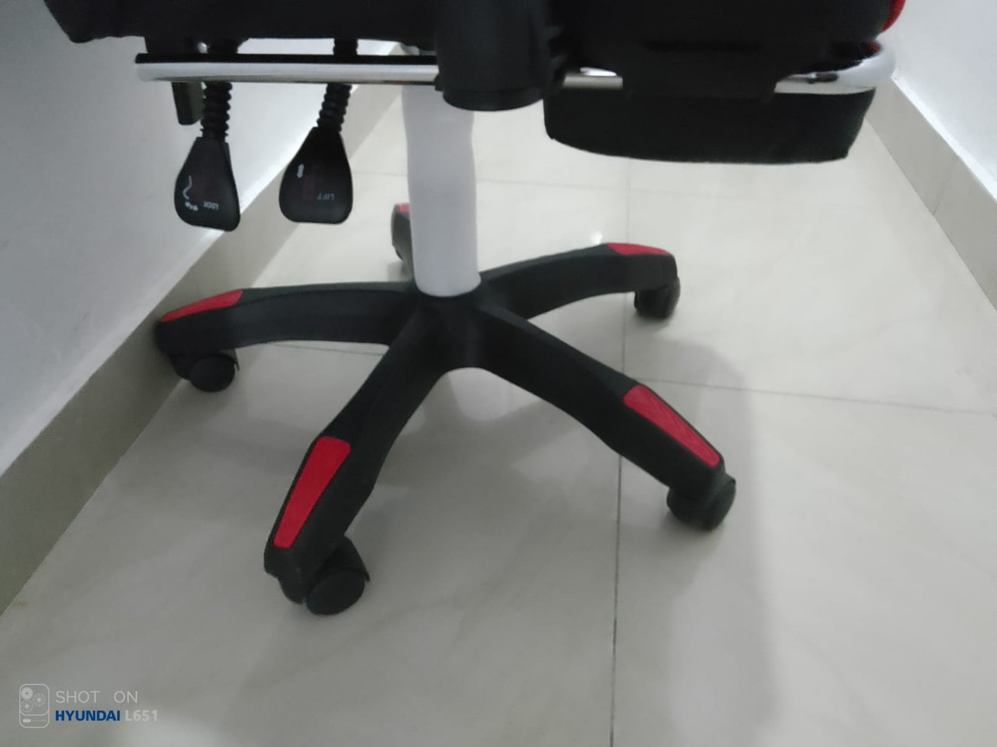 muebles y colchones - SILLA GAMER  HG-F-EC2 ROJA,AZUL Y BLANCA 5