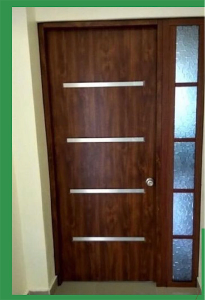 decoración y accesorios - Puertas Polimetal color caoba