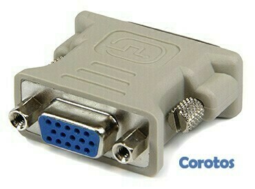 accesorios para electronica - Adaptador DVI a VGA hembra  3
