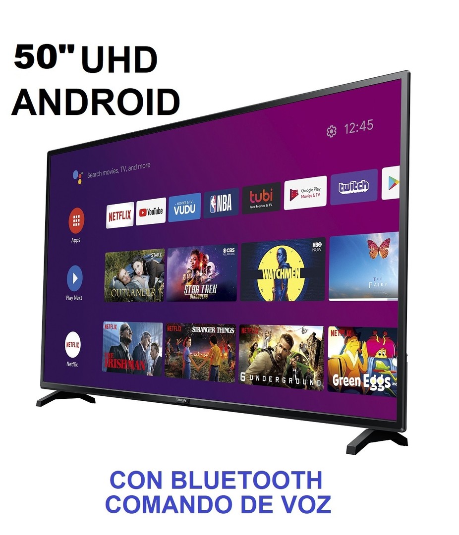 tv - Televisor PHILIPS 4K Ultra HD de 50 pulgadas, modelo 2020 ANDROID $29,500