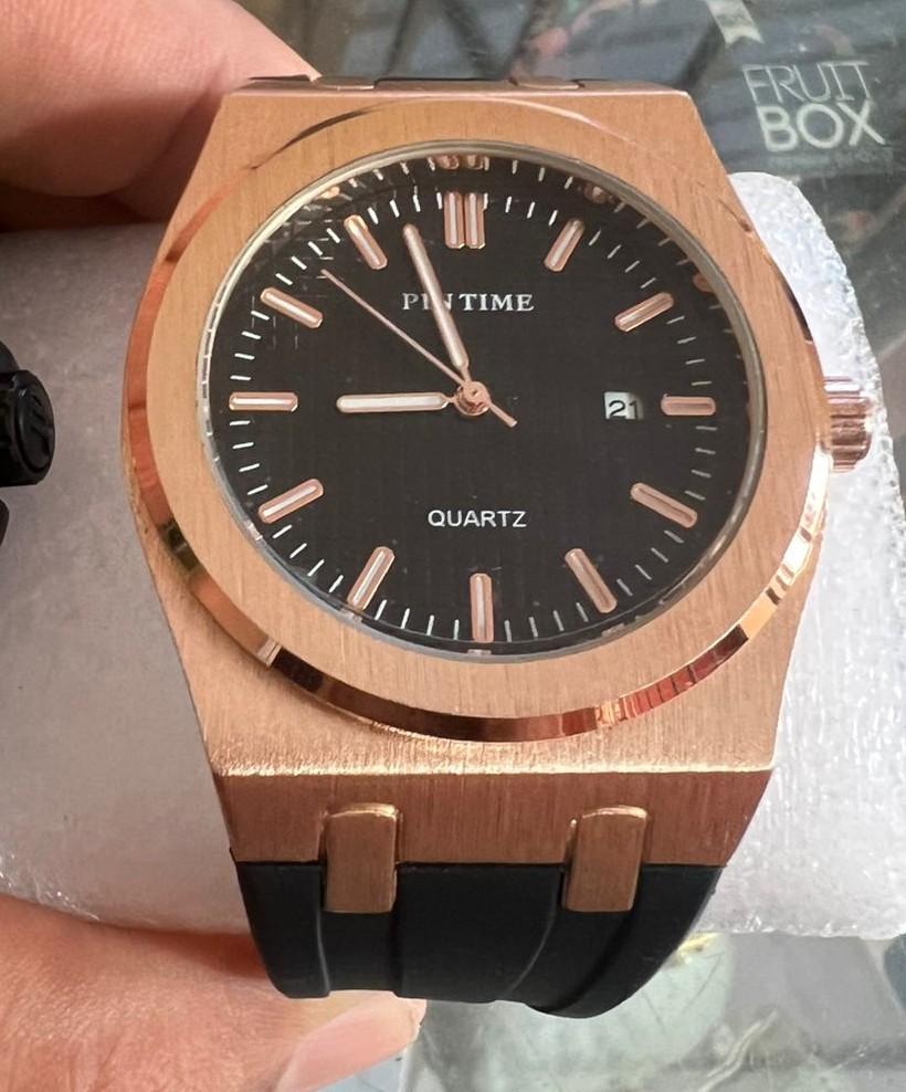 joyas, relojes y accesorios - Reloj Pin Time rosé Gold pulsera silicona Ace/inox