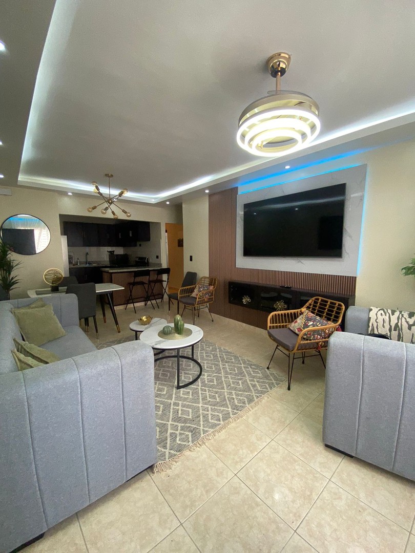 apartamentos - Apartamento Amueblado cerca del HOMS 9
