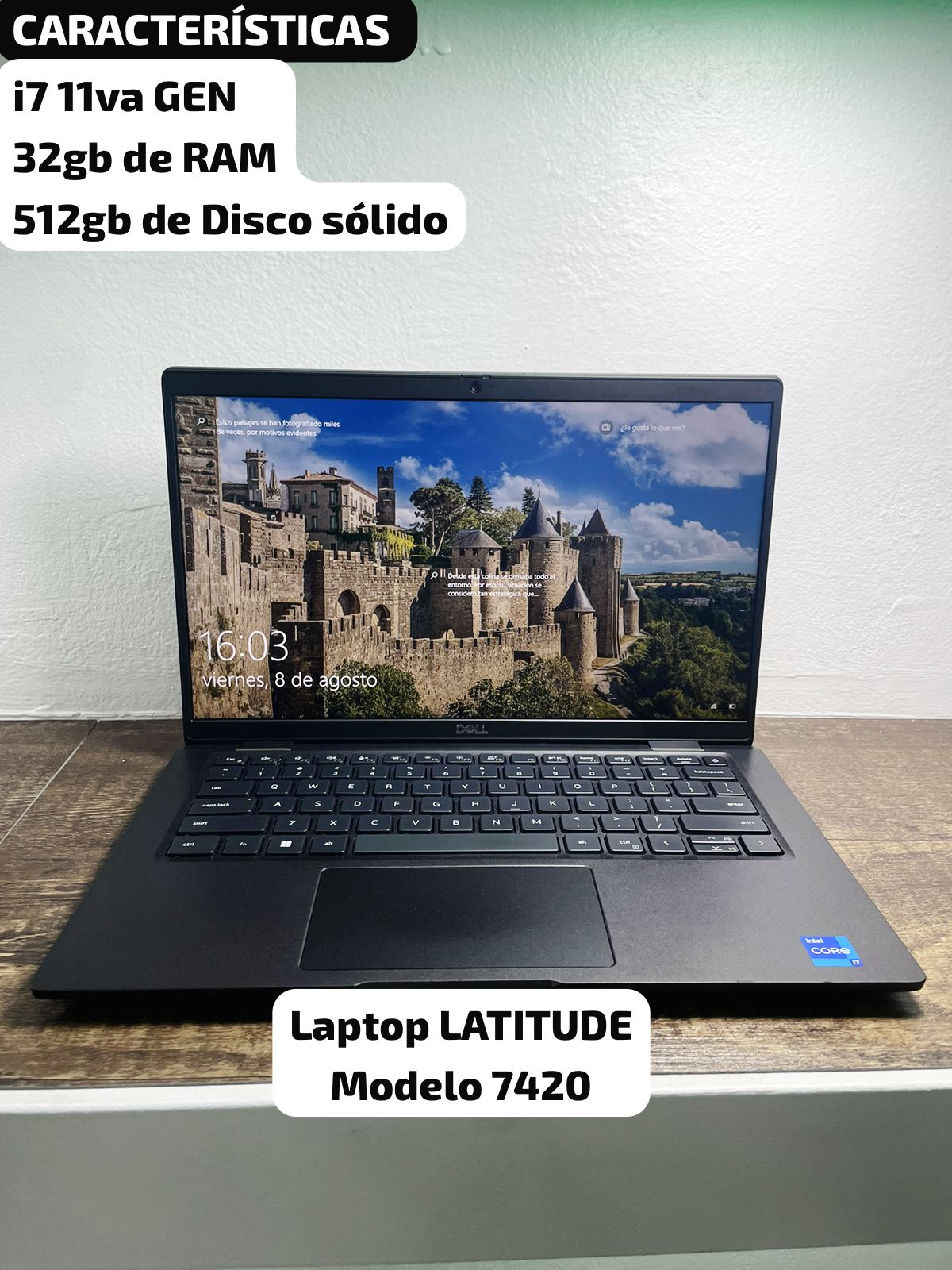 computadoras y laptops - DELL LATITUDE 7420 i7 11va 32gb de RAM 512gb SSD  0