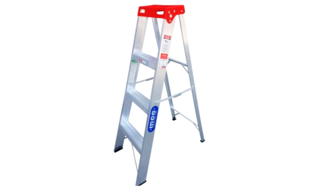 herramientas, jardines y exterior - ESCALERA TIJERA ALUMINIO 4 PIES