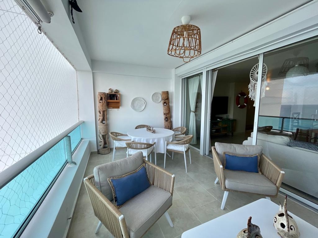 apartamentos - Apartamento en primera linea de playa en venta en Juan Dolio, piso alto, piscina 7