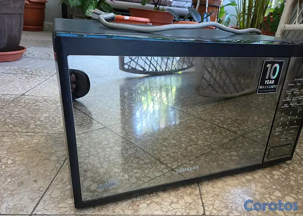 electrodomesticos - Vendo Horno Microondas Samsung Black Mirror  9