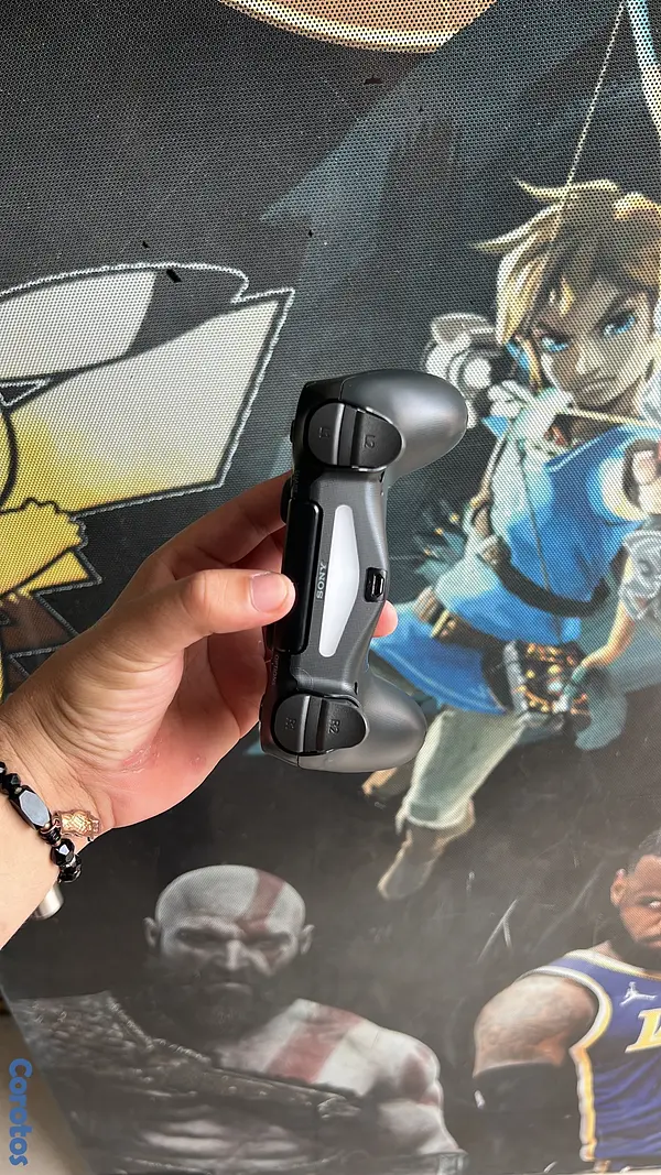 consolas y videojuegos - control ps4 original negro excelentes condiciones  3