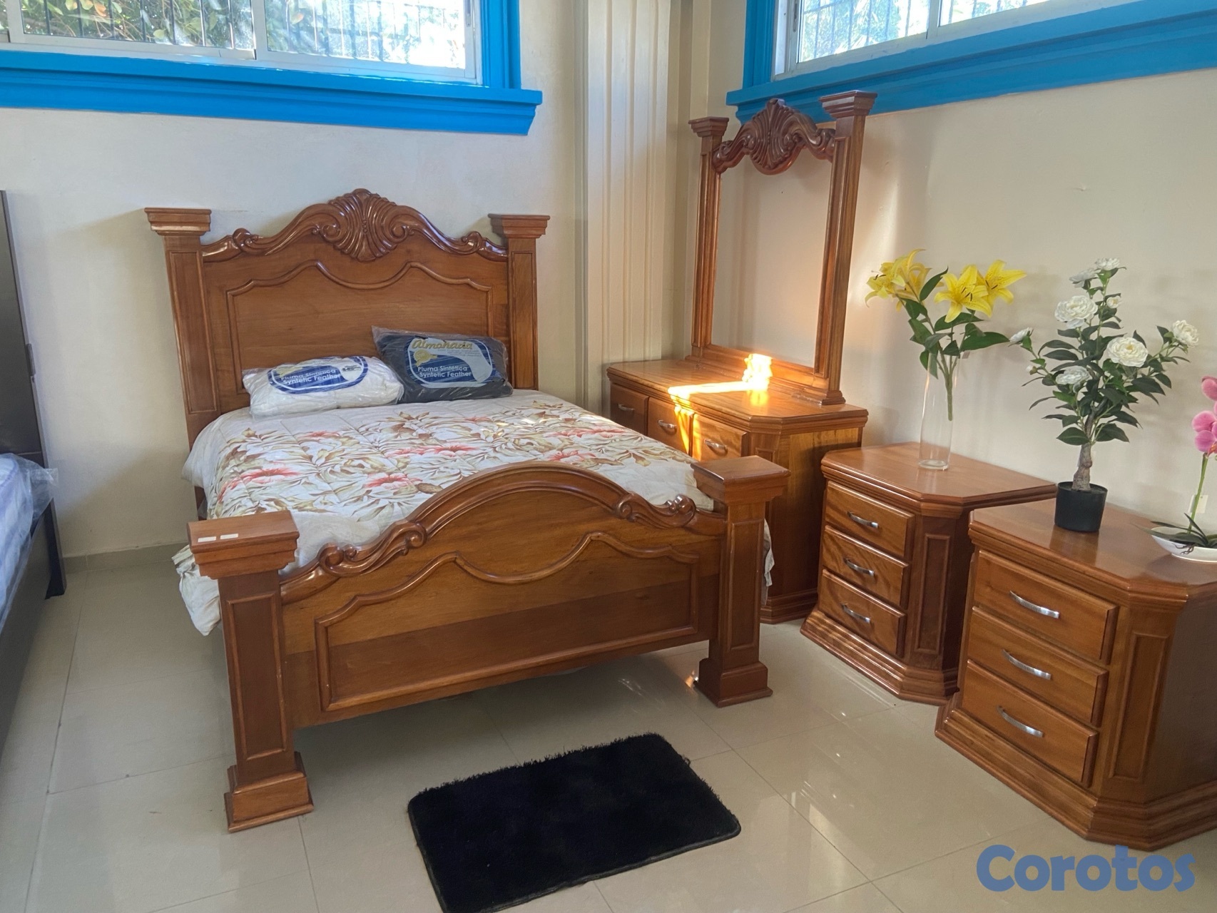 muebles y colchones - Juego de cuarto don Felix 60" ocume (Juan Carlos) 1