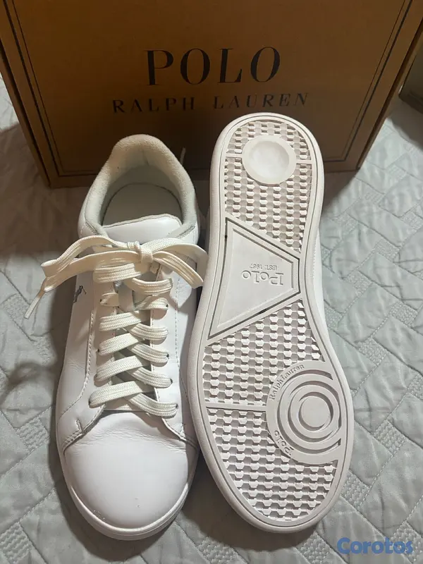 zapatos para hombre - Tenis Ralph Lauren, como nuevos  4