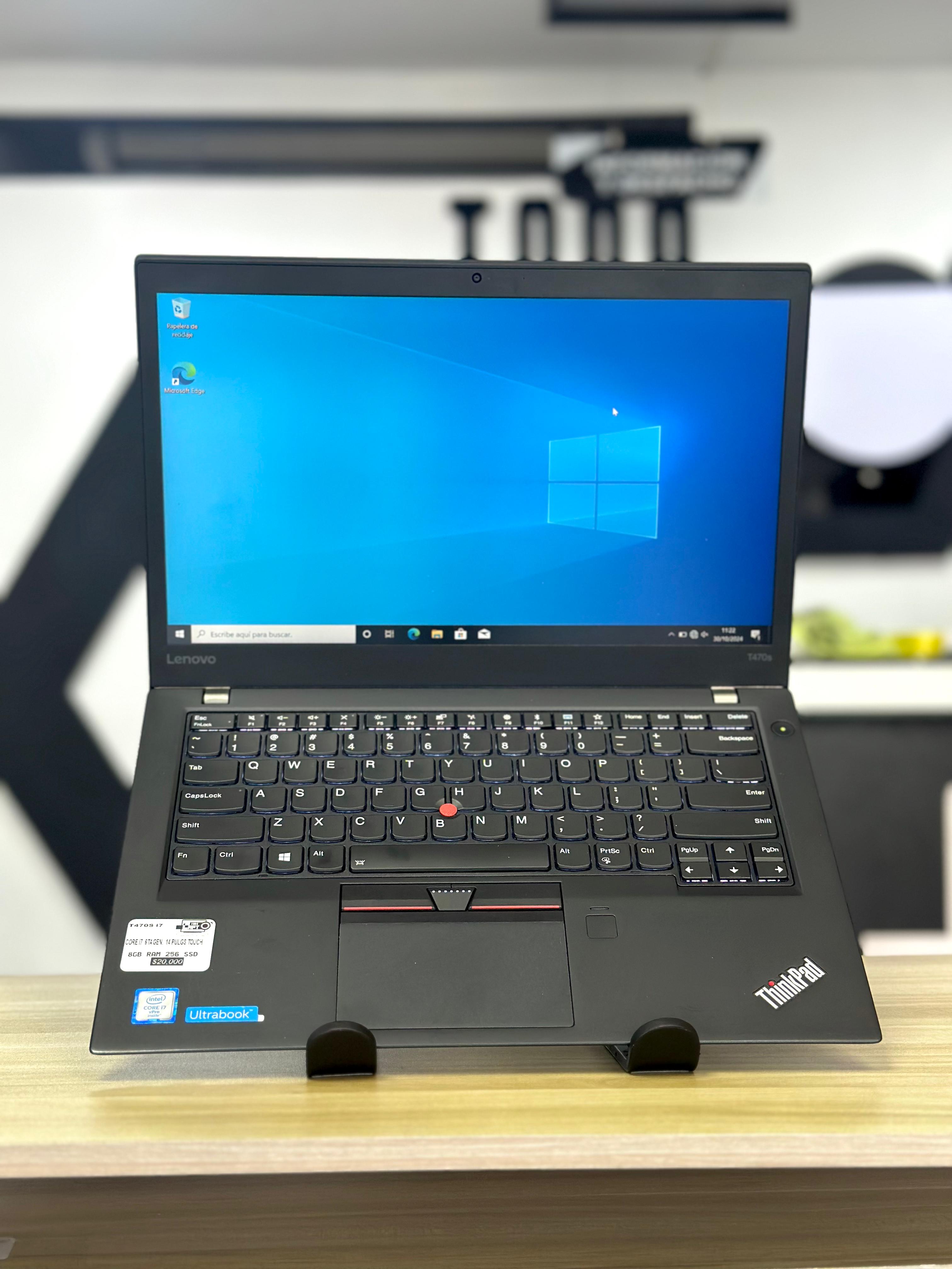 computadoras y laptops - Laptop Lenovo T470s i7 6ta gen