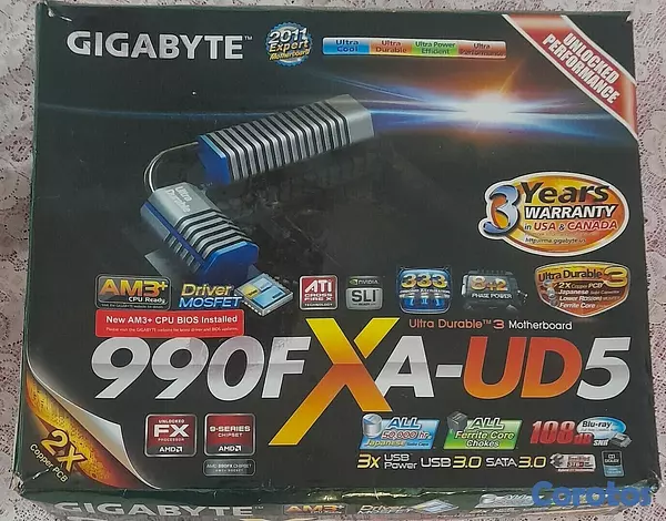 computadoras y laptops - Motheboard (Placa Base) Gigabyte GA-990FXA-UD5 2