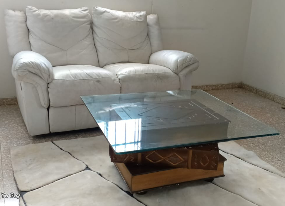 muebles y colchones - Sofá reclinable de piel genuina