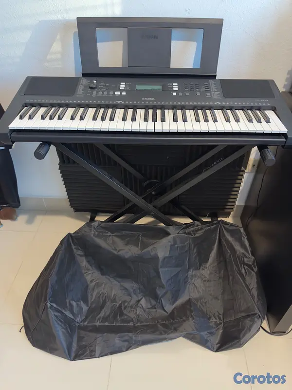instrumentos musicales - Vendo Piano Yamaha PSR-E373, con su pedal y Stand 2