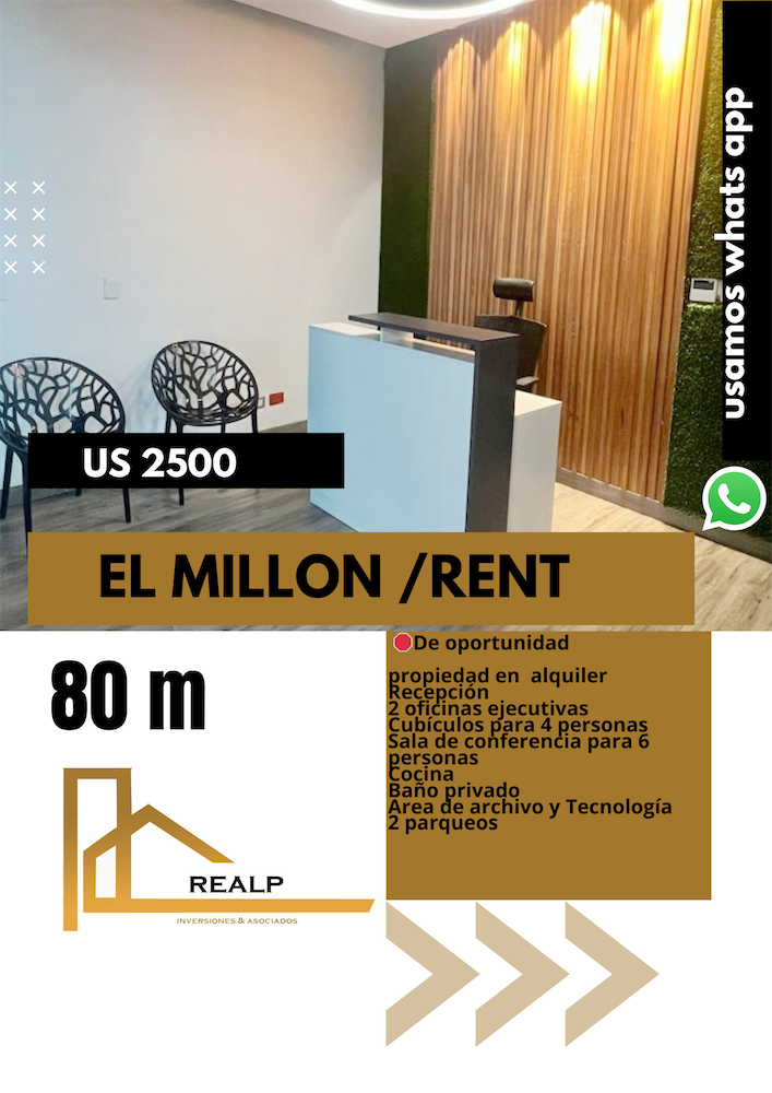 oficinas y locales comerciales - Local amueblado en el millon