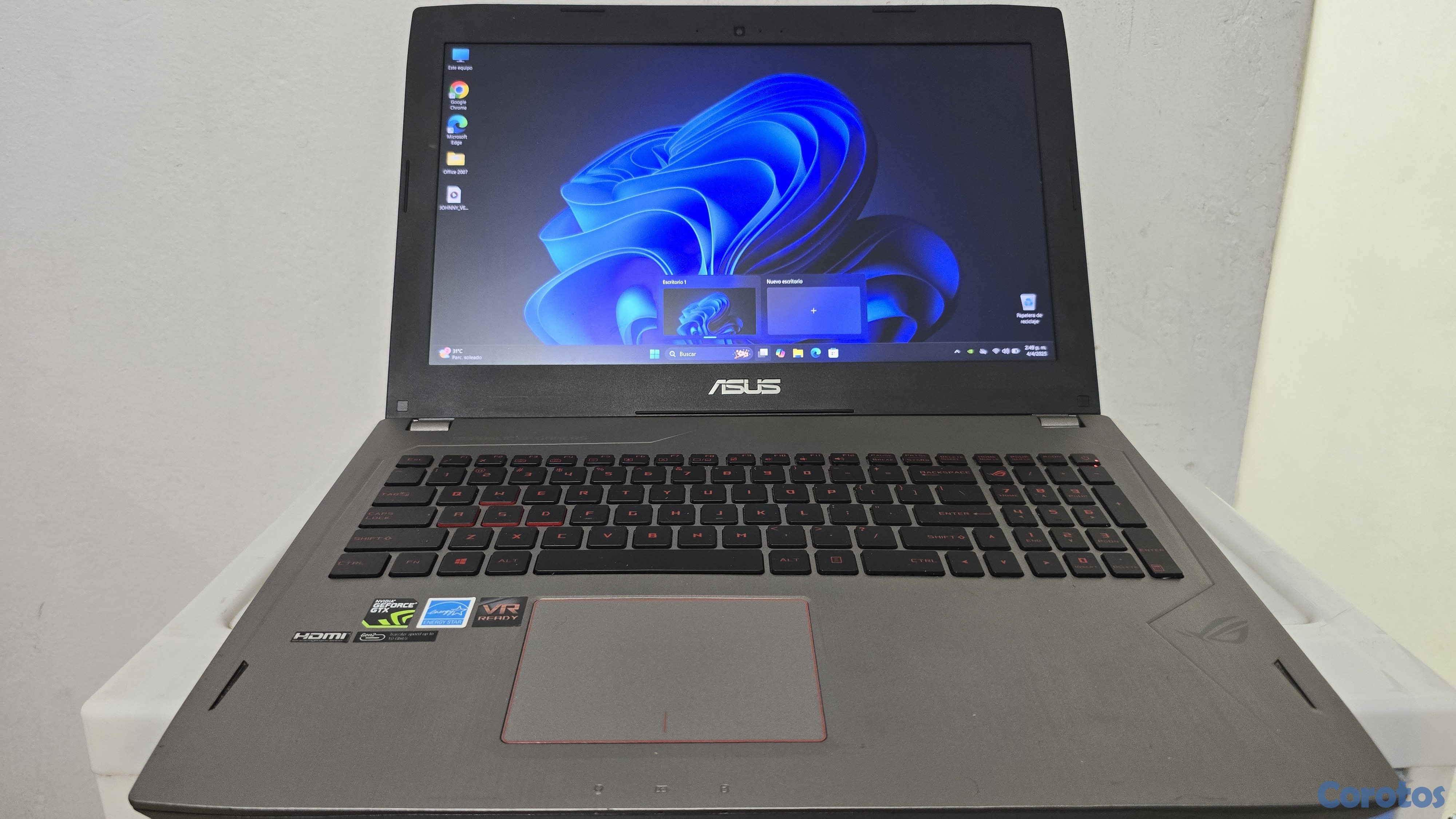 computadoras y laptops - Asus Gaming 17 Pulg Core i7 2.8ghz Ram 16gb Disco 1000gb Nvidea Gtx 1070 8gb New 1
