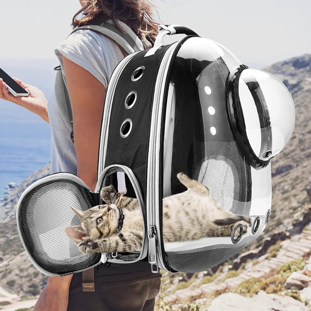 animales y mascotas - Mochila para gatos, bolsa de burbujas para perros, mochila para perros pequeños  0