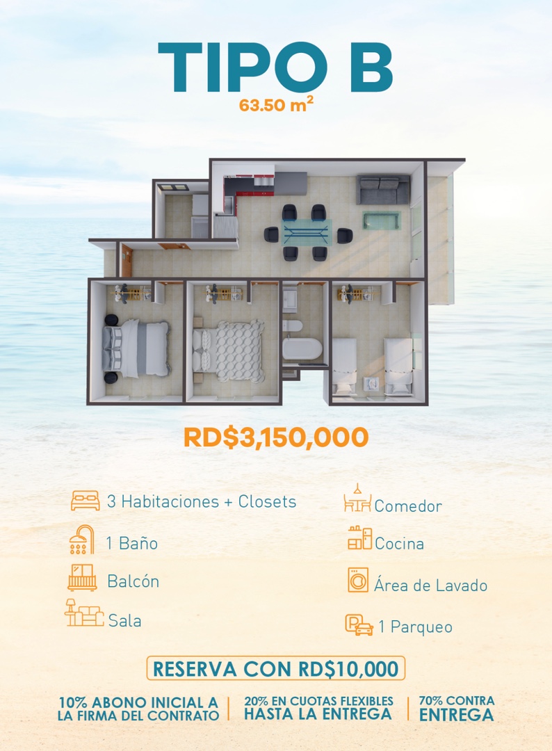 apartamentos - Separa con 10 mil pesos  2