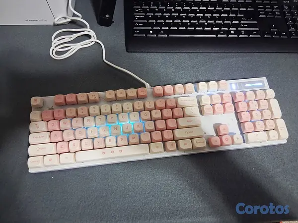 computadoras y laptops - Teclado USB MageGee retroiluminado  5