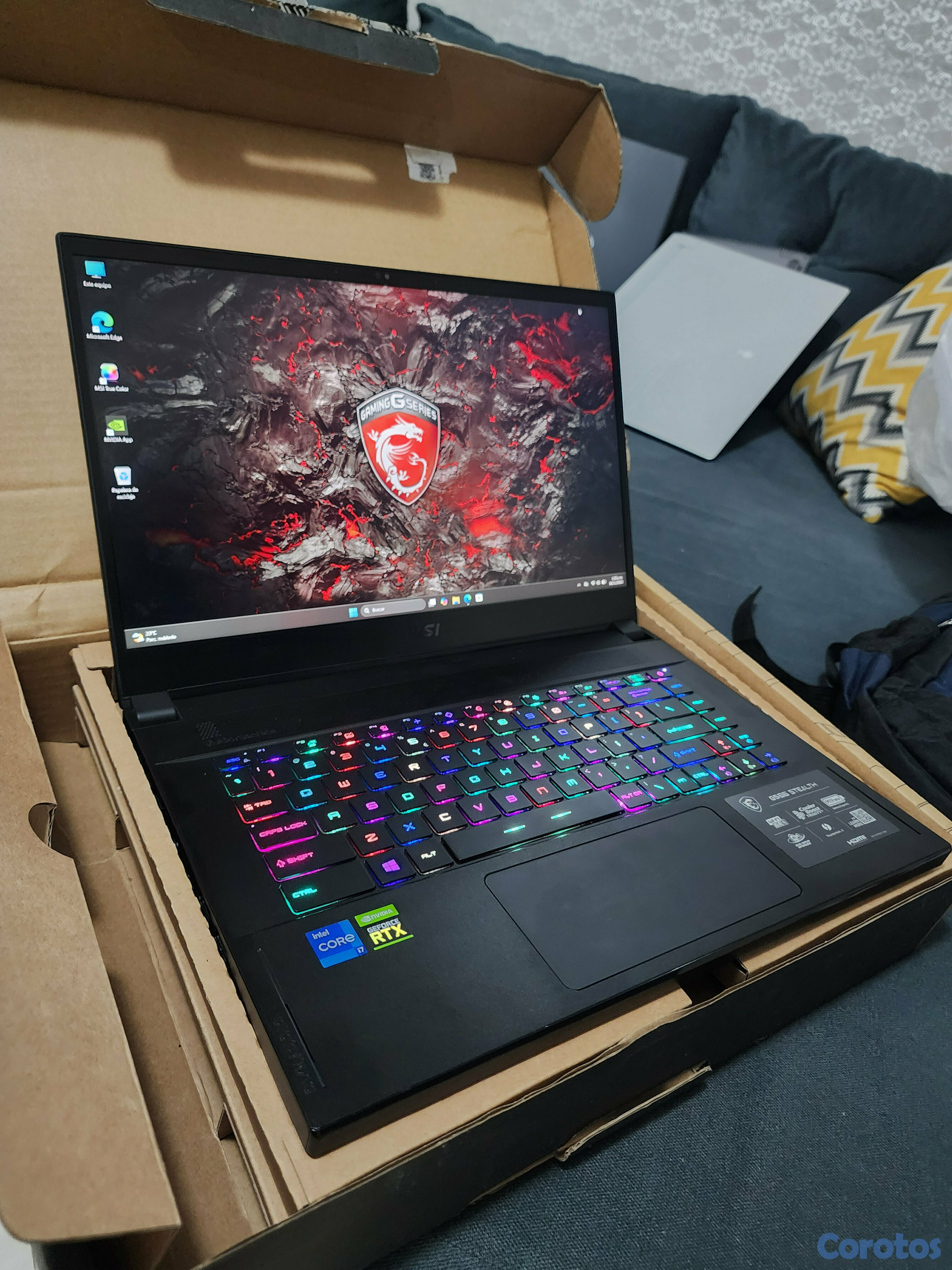 computadoras y laptops - msi gaming i7 RTX 3080 16gb video 1