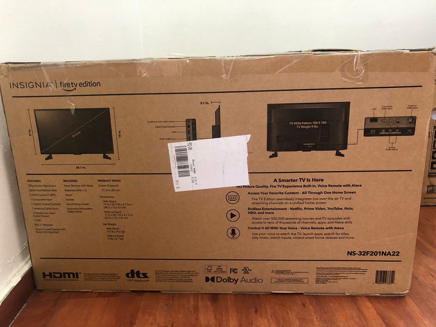 accesorios para electronica - TV INSIGNIA SMART 32 PULG. FIRE TV NUEVOS
  1