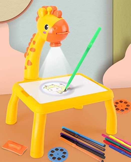 juguetes - Mesa Proyector de dibujo para niños incluye 12 colores 1 libro 24 diseños  1