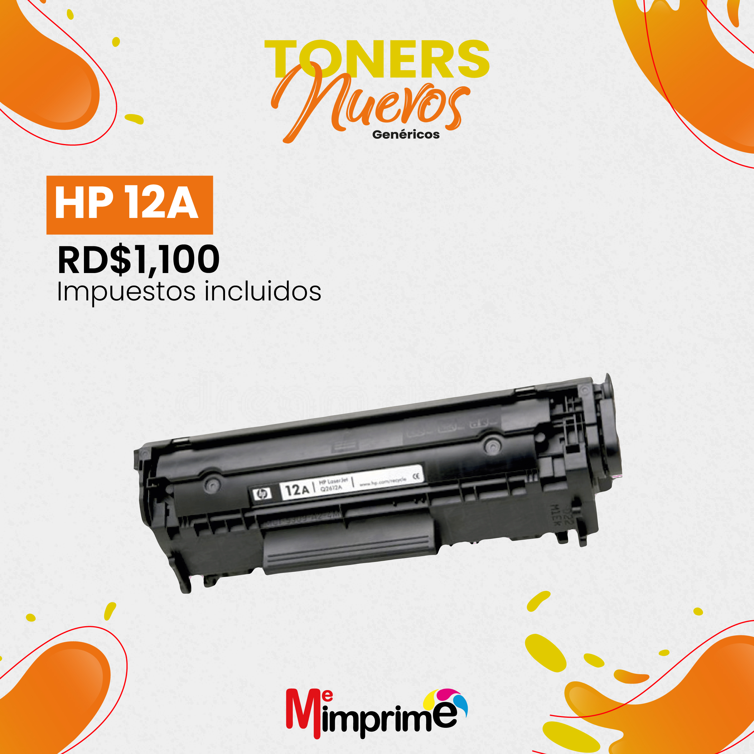 impresoras y scanners - Toner Generico HP 12A