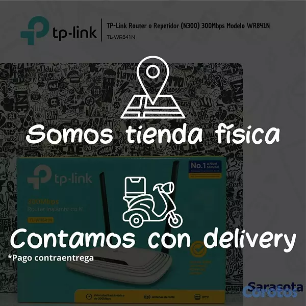 accesorios para electronica - TP-Link Router Inalámbrico N 300Mbps TL-WR841N 3