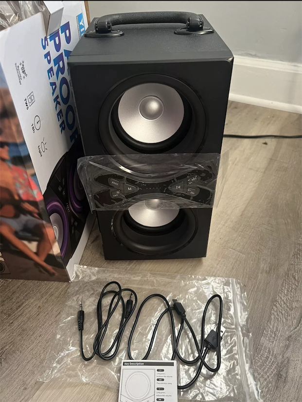 camaras y audio - YIER Party Proof 80w Portable Bluetooth Speaker, Wireless TWS 1