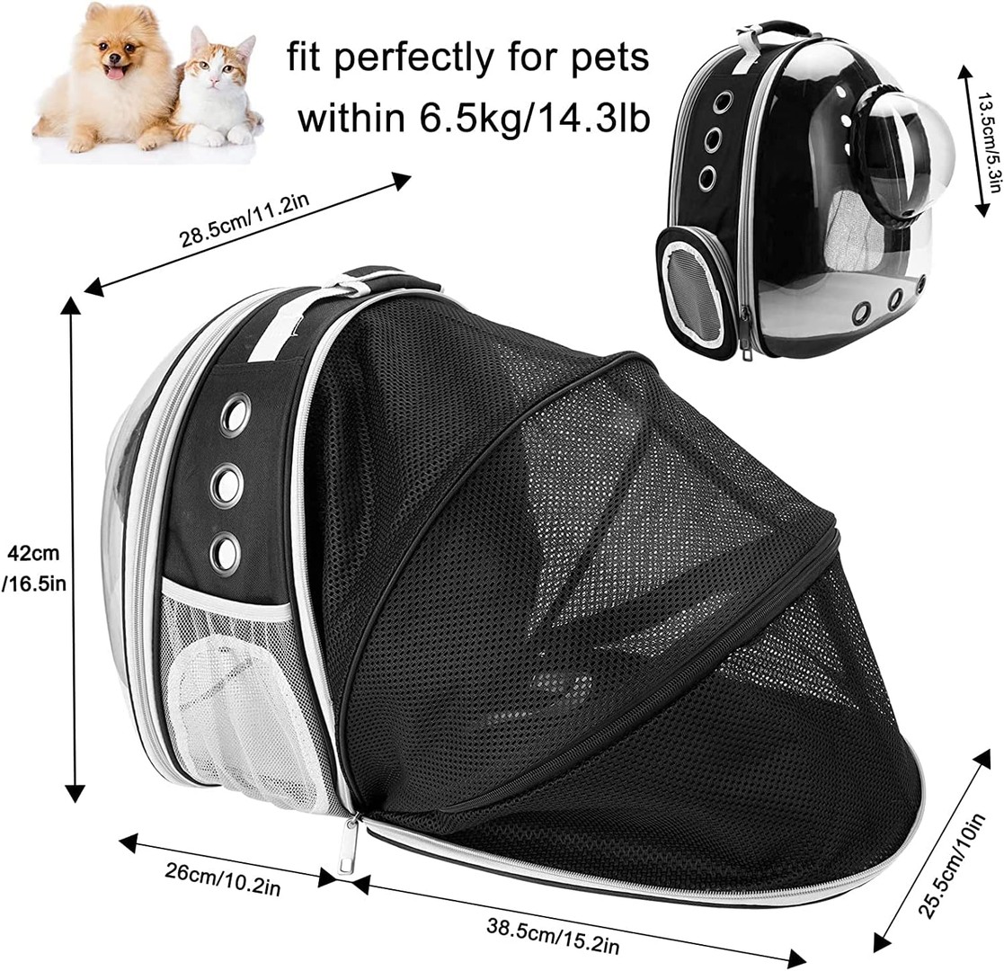 animales y mascotas - Mochila para gatos, bolsa de burbujas para perros, mochila para perros pequeños  2