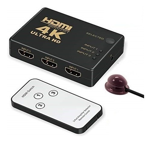computadoras y laptops - SWITCH Venlogic HDMI 3x1 (Mod. DY706) 4K,control remoto 0