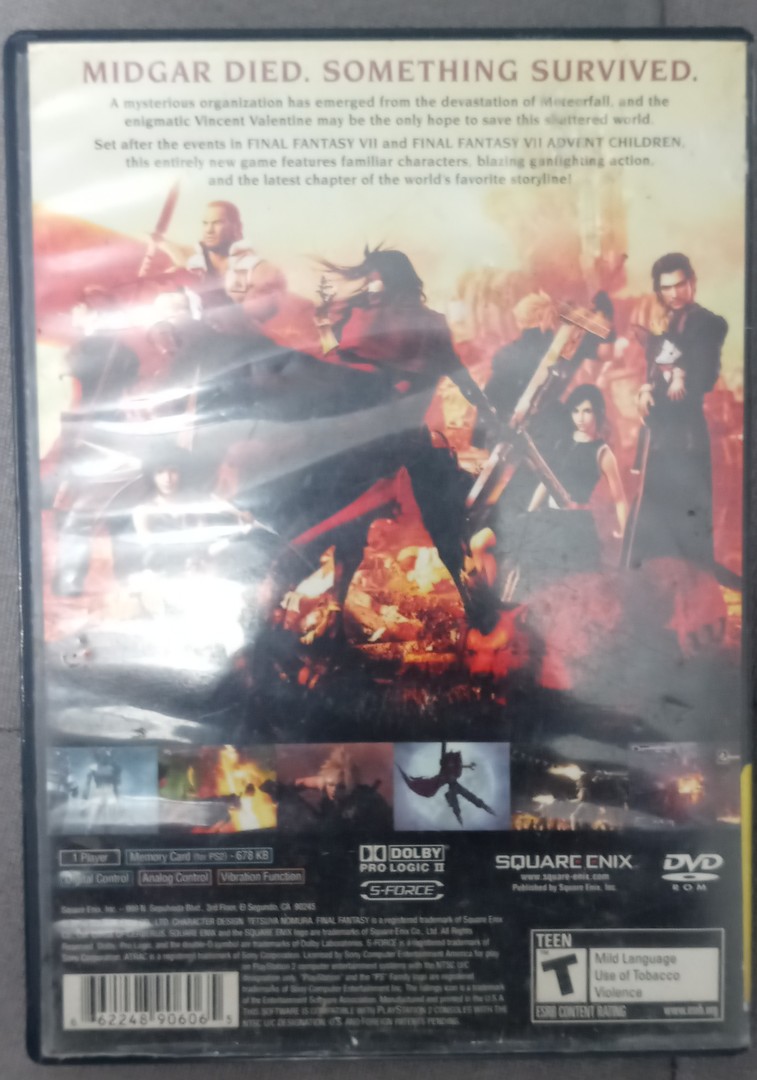 consolas y videojuegos - Final Fantasy VII Dirge of Cerberus Playstation 2 1