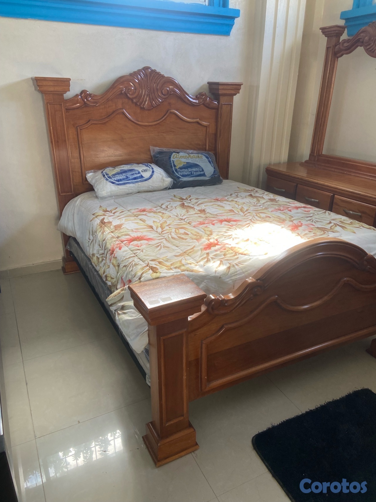 muebles y colchones - Juego de cuarto don Felix 60" ocume (Juan Carlos) 2